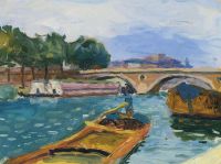 Marquet Albert Paris Pont Sur La Seine canvas print