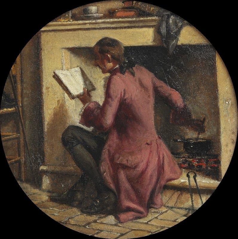 Marstrand Wilhelm Holberg Preparing Food In Rome Ca. 1860 canvas print