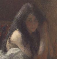Martin Henri Jeune Femme Se Frisur Ca. 1890er