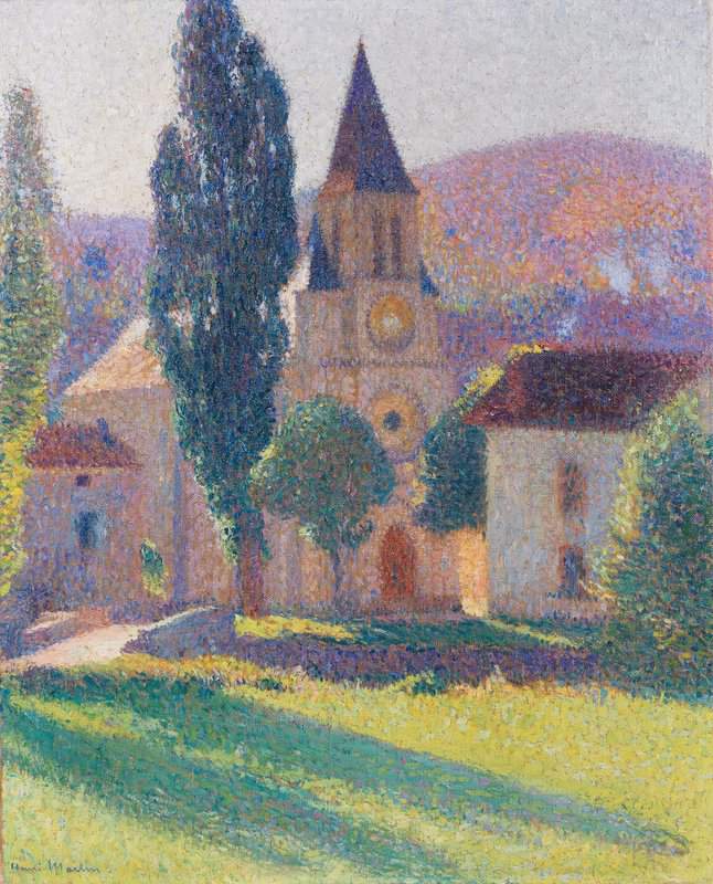 Martin Henri L Eglise De Labastide Du Vert 1 canvas print