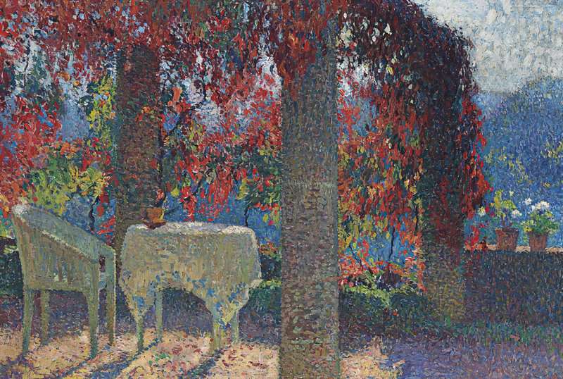 Martin Henri La Pergola De La Cuisine Marquayrol Un Matin D Automne Ca. 1920 canvas print
