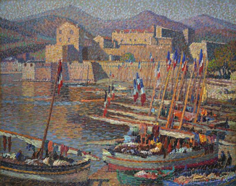 Martin Henri Les Barques Collioure Au Petit Matin Ca. 1920 canvas print