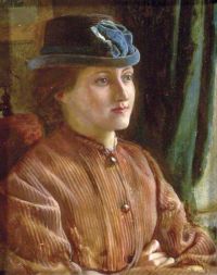 Martineau Robert Braithwaite زوجة الفنان S Ca. 1865 طباعة قماش