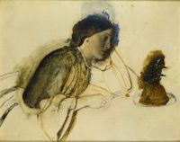 Martineau Robert Braithwaite Das Weihnachtsessen der armen Schauspielerin Ca. Leinwanddruck von 1860