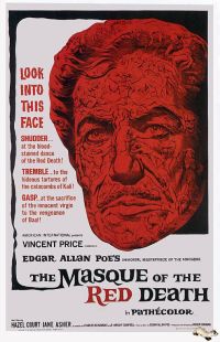붉은 죽음의 가면극 1964년 영화 포스터 캔버스 프린트