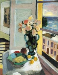 Matisse Flowers In Front Of A Window 1922 canvas print