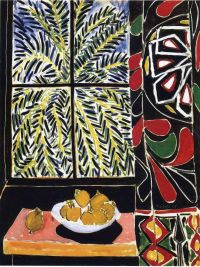 Matisse Interior With Egyptian Curtain 116x89 canvas print