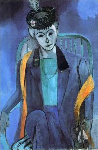 Matisse Portrait Of Madame Matisse Green Stripe canvas print