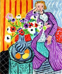 Matisse Robe Violette Et Anemones canvas print