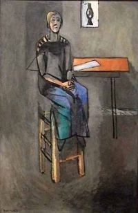 Matisse Woman On A High Stool canvas print