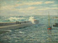 Maufra Maxime La Jetee De Portivy Morbihan 1909