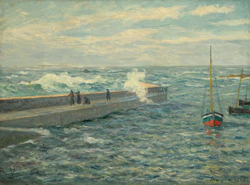 Maufra Maxime La Jetee De Portivy Morbihan 1909 canvas print