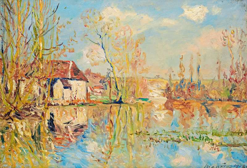 Maufra Maxime Premier Printemps   Le Gue Du Loir Loir Et Cher 1918 canvas print