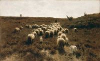 Mauve Anton Die Rückkehr der Herde Laren Ca. 1886 87 Leinwanddruck