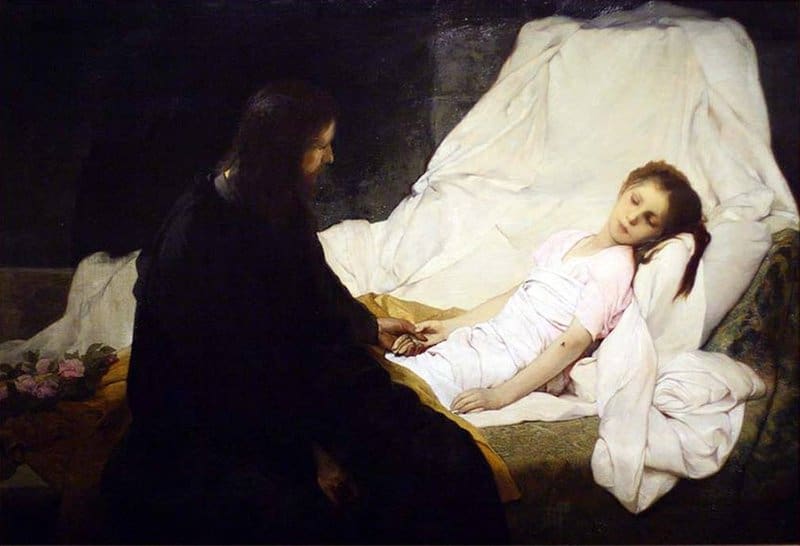 Max Gabriel Cornelius Von Christ Wakes The Daughter Of Jairus canvas print