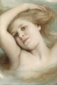 Max Gabriel Cornelius Von Head Of A Girl Dreaming Before 1900