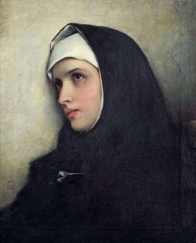 Max Gabriel Cornelius Von Portrait Of A Nun canvas print