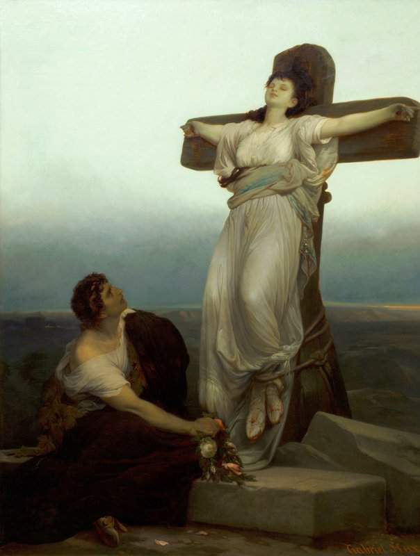 Max Gabriel Cornelius Von The Christian Martyr 1867 canvas print