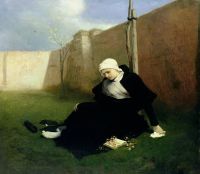 Max Gabriel Cornelius Von The Nun In The Cloister Garden