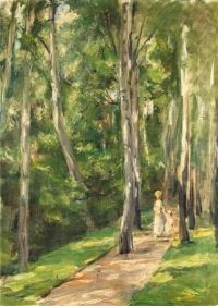 Max Liebermann Alley Of Birches In The Wannsee Garden To The West