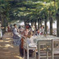 ماكس ليبرمان الشرفة في مطعم يعقوب في نينشتيدن على إلبه 1902