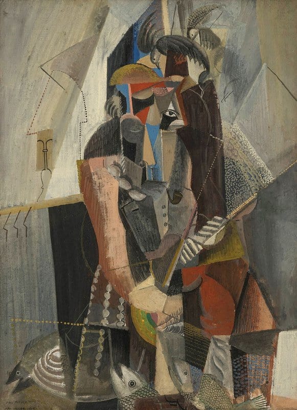 Tableaux sur toile, reproduction de Max Weber The Fisherman 1919