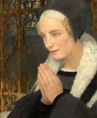 Maxence Edgar Frau im Gebet