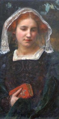 Maxence Edgar Jeune Femme Ca. 1905 canvas print
