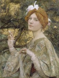 Maxence Edgar Die Frau Die Orchidee 1900