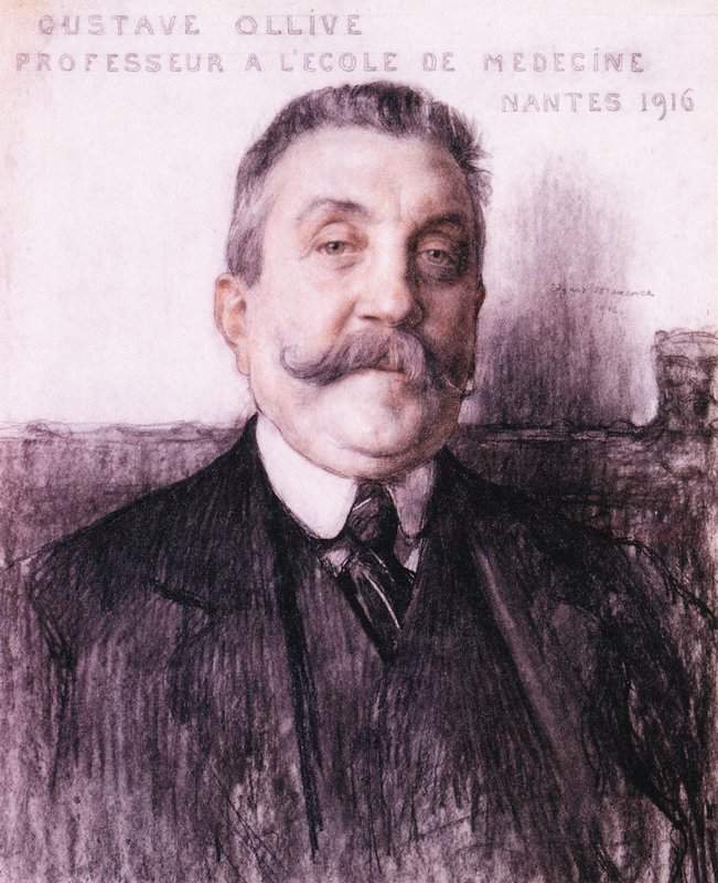 Maxence Edgar Portrait De Gustave Ollive Professeur L Ecole De Medicine 1916 canvas print