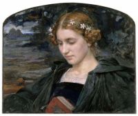 Maxence Edgar Porträt eines jungen Mädchens um 1905
