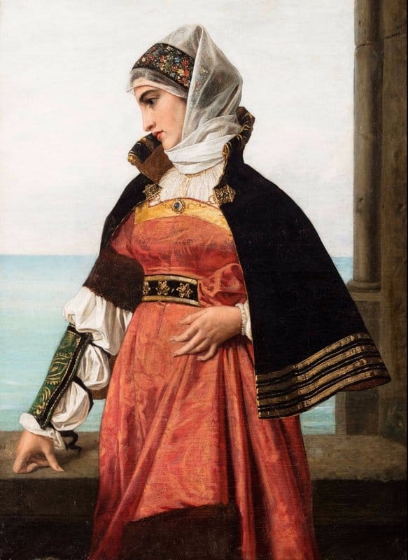Maxence Edgar Portrait De La Duchesse Anne De Bretagne canvas print