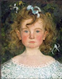 Maxence Edgar Portrait De La Fille De L Artiste Juliette 1901 canvas print