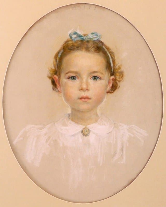Maxence Edgar Portrait De La Fille De L Artiste Marianne canvas print
