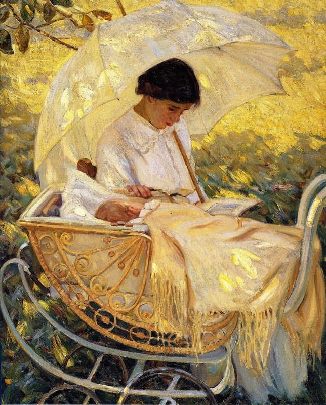 Mcnicoll Helen Galloway In The Shadow Of The Tree canvas print