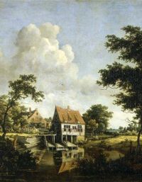 Meindert Hobbema Los molinos de agua 1664-1668