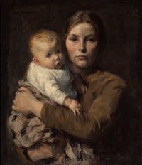 الأم والطفل Melchers غاري كاليفورنيا. 1906