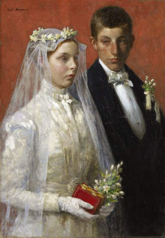 Melchers Gari The Marriage 1893 canvas print
