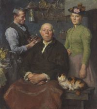 ميلشرز غاري The Smithy Ca. 1910 طباعة قماش