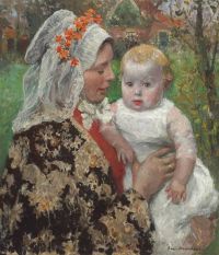 Melchers Gari The Young Mother 1907 canvas print