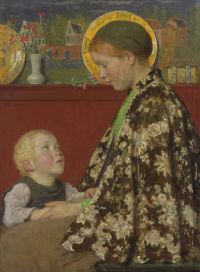 Melchers Gari Young Mother Ca. 1892 95 canvas print
