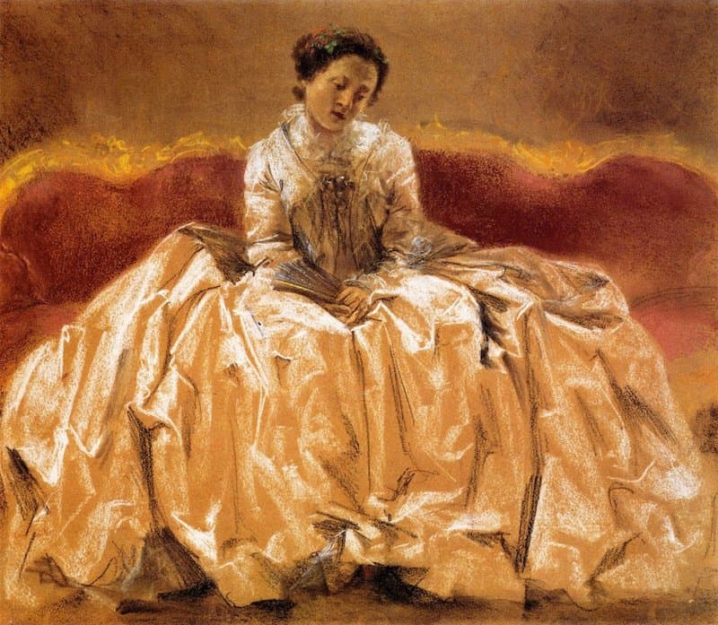 Menzel Adolph Friedrich Erdmann Von Model Study For Wilhelmine Von Bayreuth Ca. 1851 52 canvas print