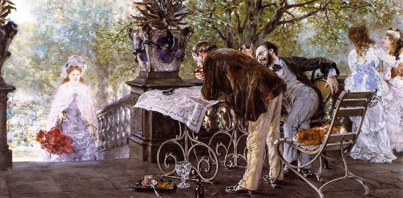 Menzel Adolph Friedrich Erdmann Von Planning A Journey 1875 canvas print