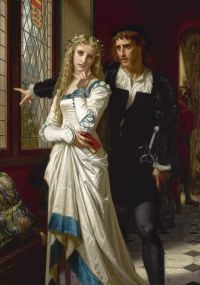 Merle Hugues Hamlet And Ophelia 1873 canvas print