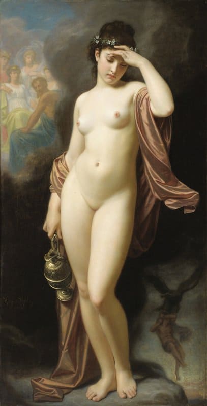 Merle Hugues Hebe Day Dreaming Or Hebe After Her Fall canvas print