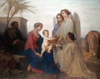 Merle Hugues The Holy Family Ca. 1859 canvas print