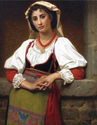 Merle Hugues The Neapolitan Girl 1876 canvas print