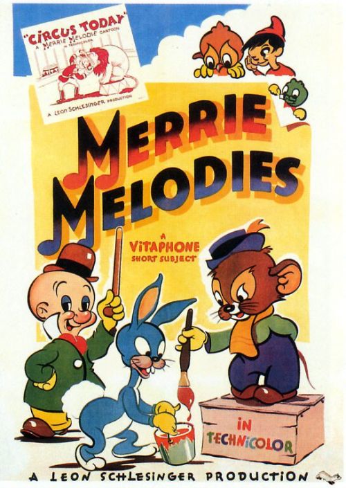 Merrie Melodies Circus Today 1940 Movie Poster canvas print