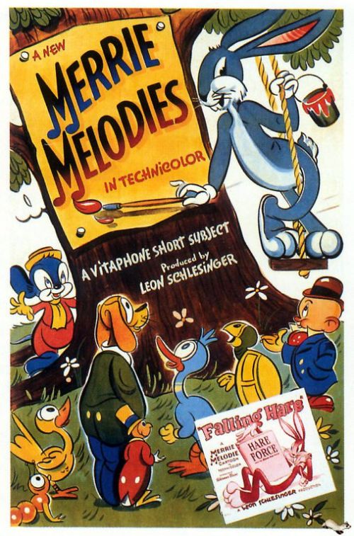 Merrie Melodies Falling Hare 1943 Movie Poster canvas print
