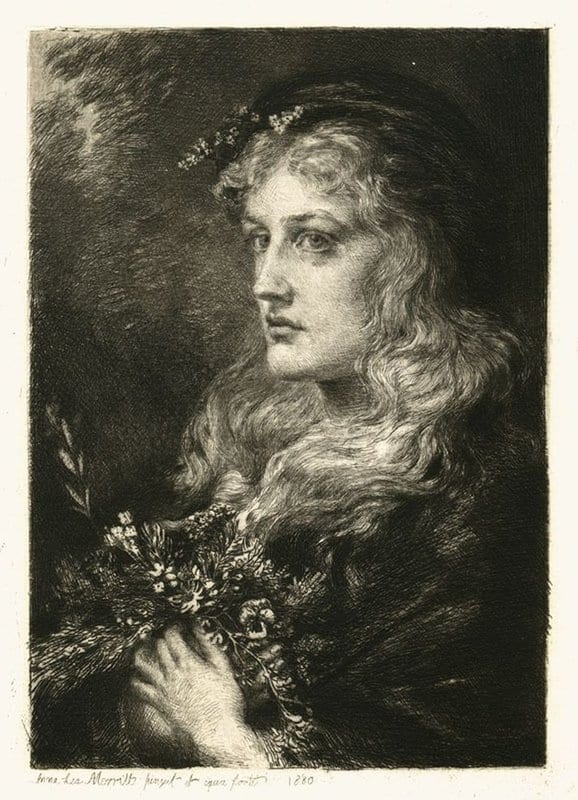 Merritt Anna Lea Portrait Of Ellen Terry In The Role canvas print